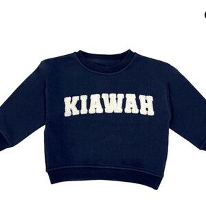 18-24m - Kid’s Ellsworth & Ivey Kiawah Sweatshirt - Navy w/ white